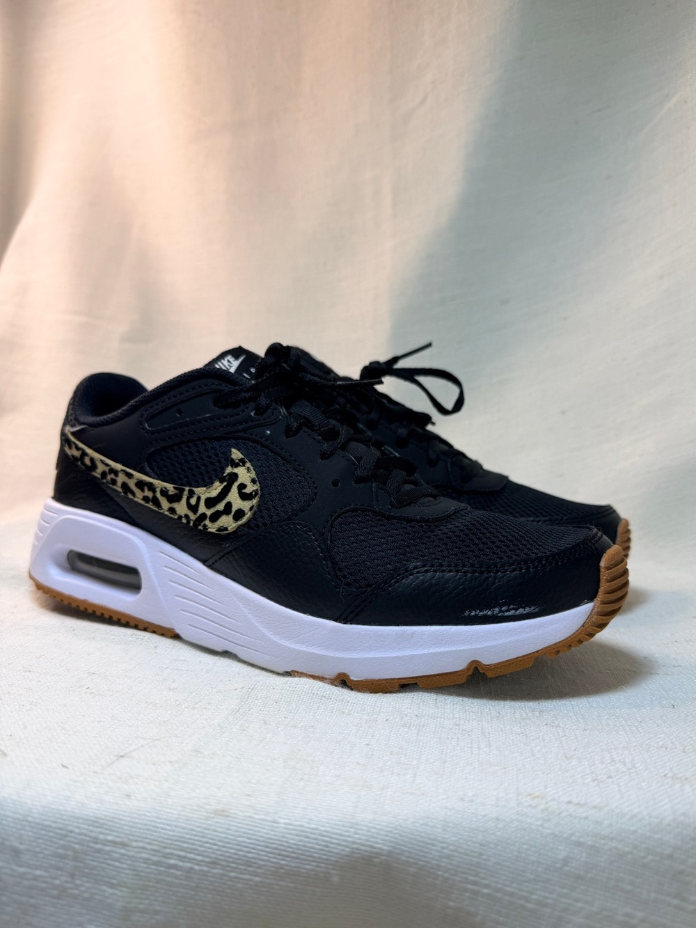 Nike Air Max SC Leopard Swoosh Black Sneakers Women’s 8.5 FZ2649-001